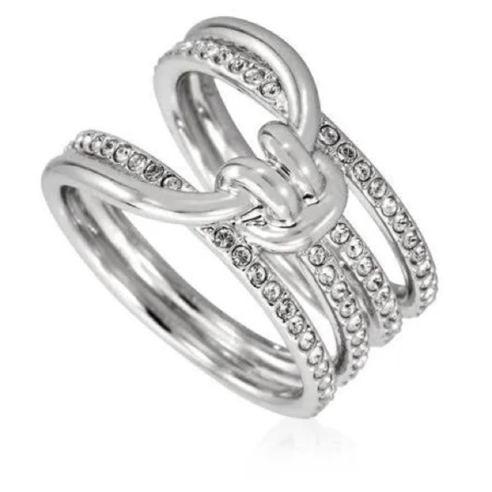Swarovski Lifelong Knot Ring size 52 (us size 6) NWT